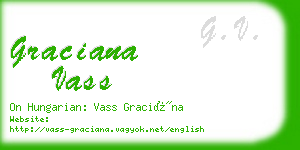 graciana vass business card